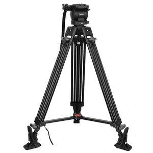 Giá Đỡ Ba Chân Máy Chiếu Bằng Hợp Kim Nhôm Nhẹ Màu Đen Máy Ảnh Kỹ Thuật Số Du Lịch Dslr