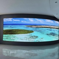 Mur vidéo LED flexible incurvé HD pour intérieur P1.53 avec HDR 1000:1, résolution 8K, garantie de 5 ans pour les salles d'exposition