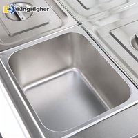 Bain-marie électrique commercial, chauffe-plats, vitrine de comptoir pour traiteur, buffet, équipement de restaurant, grande capacité