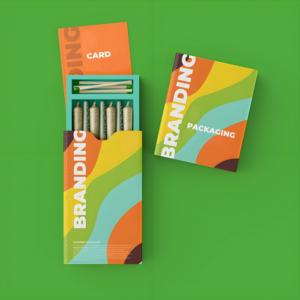 Hộp giấy đựng thuốc lá dạng ngăn kéo, chống trẻ em, in logo tùy chỉnh, dành cho 5 điếu thuốc cuộn sẵn - Product Image 2