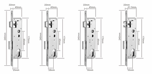 Cerradura Inteligente con Huella Dactilar y Control por Aplicación TT, Cerradura sin Llave <span class=keywords><strong>para</strong></span> Puerta Principal, <span class=keywords><strong>Candado</strong></span> de Aluminio con Cilindro - Product Image 6