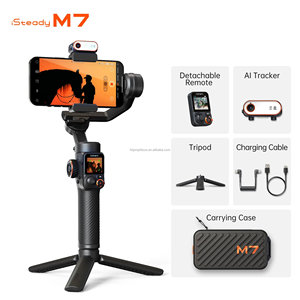 <span class=keywords><strong>Hohem</strong></span> M7 <span class=keywords><strong>ISteady</strong></span> M7 Estabilizador con Seguimiento Facial por IA, Gimbal de 3 Ejes para Teléfono con Palo Selfie Incorporado para iPhone 16 y Samsung, Comparativa con Gimbal M6 - Product Image 2