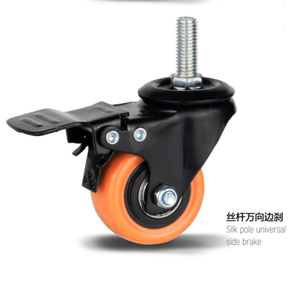 PVC Rollen Gold Diamond Wheel Mit Brems schraube Beweglicher Stuhl Regal Möbel Universal Wheel <span class=keywords><strong>Caster</strong></span> - Product Image 4