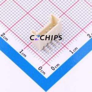 ZX-HY2.0-5PWZ-GW Wire-to-Board Pin Header Bent Lead Through Hole,P=2mm Connector 1x5P 2mm Right Angle Insert HY - Product Image 1