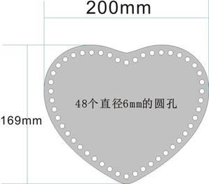 Plaque acrylique ronde sac tissé poinçonnage personnalisé en forme de coeur carré chat plaque ovale <span class=keywords><strong>film</strong></span> haute perméabilité plaque perforée élégante - Product Image 4