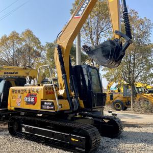 Excavadora hidráulica usada Sany 135 Excavadora de segunda mano 13 toneladas Excavadora Sany SY135C Excavadora pequeña de 13 toneladas Excavadora usada - Product Image 1