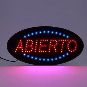 ABIERTO LED Display <b>Board</b> Logo <b>Light</b> Sign <b>Board</b> for Indoor Advertising 48x25CM Aspect Ratio IP05 Weather Resistant Wall-Mounted - Product Image 3