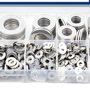 핸드 900개 304 스테인리스 스틸 플랫 펜더 와셔 세트(볼트 포함) M2-M12 사이즈 모음 - Product Image 5
