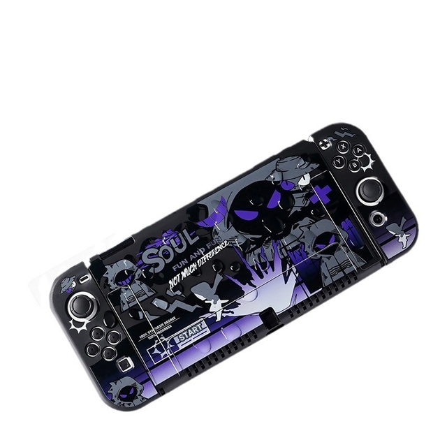 Detachable Soft Silicone Shell for Nintendo Switch OLED Console Protective TPU Joystick Caps Video Game Accessories for Gaming