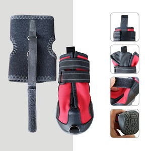 Zapatos Antideslizantes para Perros con Soporte de Tobillo Desmontable, Botas Reflectantes Ajustables para Mascotas, Protector de Patas Transpirable - Product Image 4