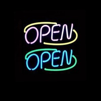 Enseigne néon ouverte pour entreprises, magasins et décoration de chambres d'adolescents, avec logo néon, enseigne publicitaire LED pour magasins