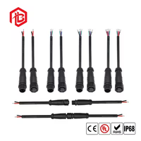 Connecteur étanche M8 personnalisé pour transmission de signal LED, panneau solaire, prise mâle et femelle