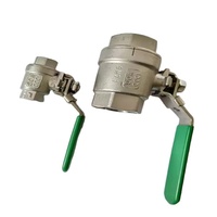 DN10 DN20 DN50 Eau Forgée Vapeur Air Pétrole Gaz SS304 SS316 1/4 ''1/2'' Vanne à Bille Filetée en Acier Inoxydable à Compression