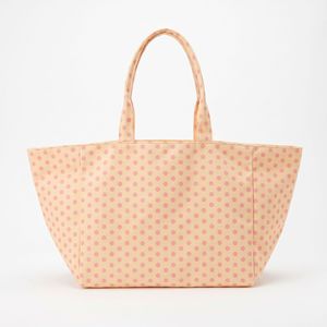 Nuova Borsa Tote in Tela a Pois, Grande Capacità, Borsa a Tracolla Singola, Colori Abbinati, Marrone Scuro, Versatile per Scuola o Uso Quotidiano - Product Image 3