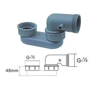Sifón <span class=keywords><strong>de</strong></span> Plástico ABS para Bañera, Trampa <span class=keywords><strong>de</strong></span> Desagüe Emergente para Bañera <span class=keywords><strong>de</strong></span> Hidromasaje - Product Image 1