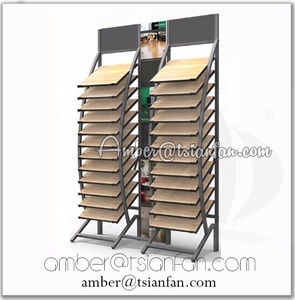 Personalizzata In Metallo Pavimento IN PVC e Legno Pavimenti In Piastrelle Display Rack per il Marketing - Product Image 5