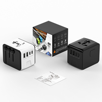 Adaptador de viaje Adaptador de enchufe de alimentación universal Cargador mundial USB Enchufe eléctrico Adaptador de viaje universal Viaje barato
