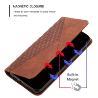 Housse à rabat avec fente pour carte portefeuille en cuir support de support étui de téléphone portable pour OPPO Reno 13 F 13F Reno 13 Pro 12 F Note 14 4G