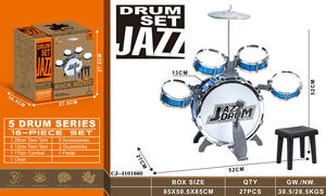 Tambor <span class=keywords><strong>de</strong></span> percusión <span class=keywords><strong>de</strong></span> <span class=keywords><strong>trompeta</strong></span> para niños, tambor <span class=keywords><strong>de</strong></span> jazz galvanoplastia, iluminación para bebés, instrumento <span class=keywords><strong>de</strong></span> percusión musical, Juguetes - Product Image 2