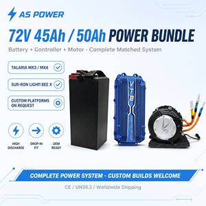 Kit Moteur et Contrôleur de Batterie 72V 45Ah 50Ah, Système d'Alimentation à Décharge Élevée, Pack Lithium pour Talaria MX3 MX4 Sur-Ron Light Bee X - Product Image 1