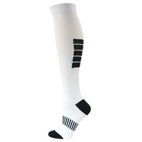 Chaussettes de compression de course en plein air transfrontalières pour hommes femmes Chaussettes de sport à long tube tricotées de haute qualité Crew