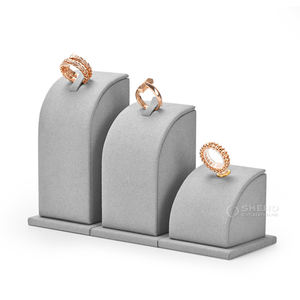 ตู้โชว์เครื่องประดับสำหรับสร้อยคอ แหวน และกำไล ตู้โชว์โลหะและไมโครไฟเบอร์สำหรับบรรจุภัณฑ์และจัดแสดงเครื่องประดับ - Product Image 5