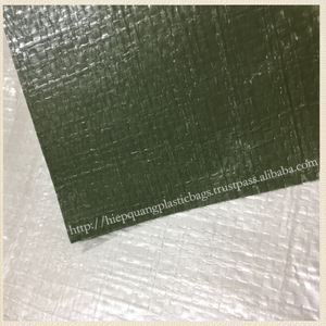 Bâche en PE verte et HDPE, tissu tissé ignifuge - Product Image 1