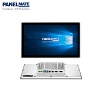 PC industriel 24 pouces avec écran tactile P-CAP 1920x1080, processeur Intel Core I3 I5 I7 J6412, Linux Win Embedded, ordinateur industriel VESA