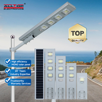 Meilleures ventes : Lampadaire solaire tout-en-un en aluminium avec détecteur de mouvement et télécommande, 60W, 120W, 180W, 240W