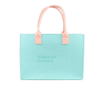 Sac à main fourre-tout non tissé recyclable en feutre à double effet durable et élégant pour les déplacements et les achats