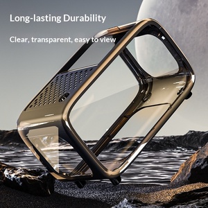 <span class=keywords><strong>Acquario</strong></span> Creativo con Coperchio Trasparente per Tartarughe e Pesci Rossi, Decorazione per Soggiorno, <span class=keywords><strong>Acquario</strong></span> da Scrivania Ecologico con Ornamenti Paesaggistici - Product Image 4