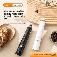 Luftdruckunterstützter Elektrischer Milchaufschäumer mit USB-Aufladung für Creme und Protein, Schaumerzeuger für Bäckerei und Haushalt