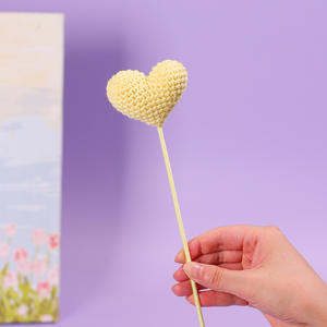 Fait à la main Art Craft amour coeur amour Crochet fleur pour fille garçon ami saint valentin cadeau Thanksgiving nouvel an dos école - Product Image 6
