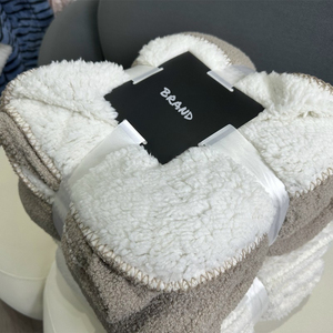<strong>Teddy</strong> Plush Multifunctional Composite Blanket Home Office Autumn Winter Reverse Berber <strong>Fleece</strong> Blanket air Conditioning Blanket - Product Image 3