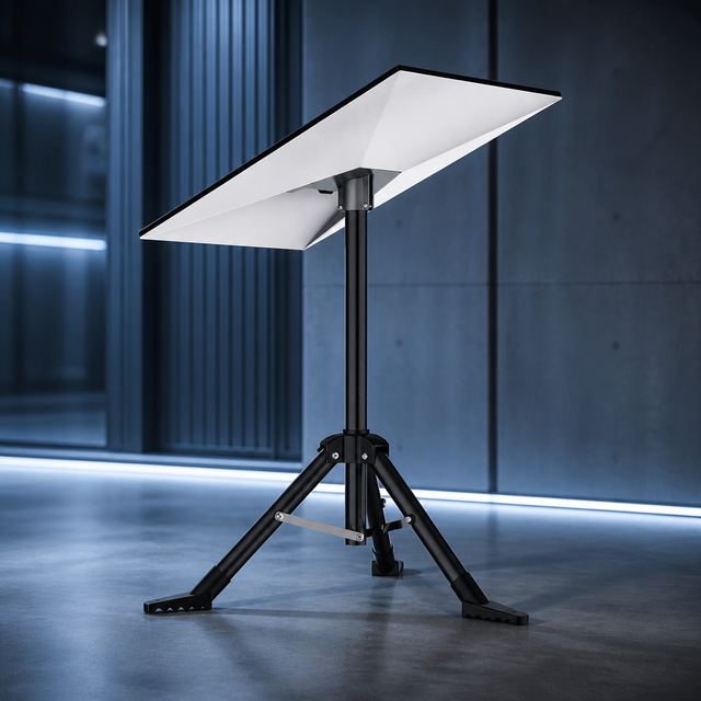 StarOrbit SO-G307 Outdoor Portable Ground Support Kit Steel Tripod Plastic Mount Base Height Adjustable Foldable for Starlink