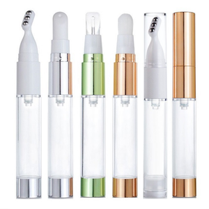 Bán buôn tùy chỉnh 10ml 15ml như kem mắt bao bì Ống nhãn hiệu riêng mỹ phẩm ống không có không khí chai với massage bàn chải con lăn - Product Image 1