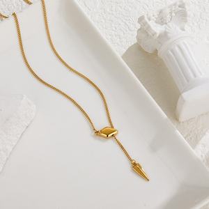 Nouveau design 2025 – Collier en acier inoxydable plaqué or PVD anti-ternissement pour femme – Vente en gros - Product Image 1