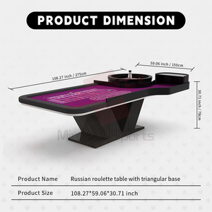 Miraclegaming MGPT-035 Tavolo da <span class=keywords><strong>Roulette</strong></span> Professionale di Lusso Personalizzato, Design Moderno di Alta Qualità in Legno Massiccio per il Gioco d'Azzardo - Product Image 3