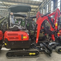 Excavator Mini HIGHTOP 2 Ton Desain Kompak HT20PRO Mini Crawler Excavator Penggali Kecil Micro Bagger Dengan Bucket 450MM