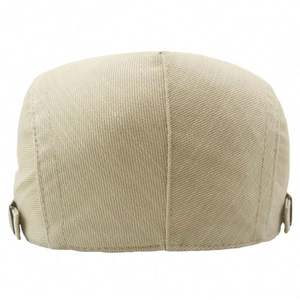 Béret en coton britannique pour homme, style Ivy, grande taille, décontracté, uni, casquette de newsboy - Product Image 6