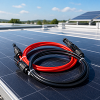 Cable de Extensión Solar Impermeable de 10/12 AWG, Cable de Cobre Estañado para Paneles Solares, Resistente a los Rayos UV, de 1m a 10m, Personalizable