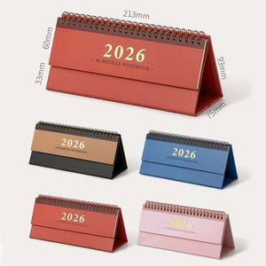 Calendario de Escritorio Promocional 2026, <span class=keywords><strong>Precio</strong></span> de Fábrica, Mini Calendario Impreso de Mesa con Libreta de Notas - Product Image 5