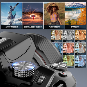 Cámara de Fotografía Inteligente NBD con Enfoque Automático, DSLR Negra, 64MP, 5K, 4K, Zoom Óptico de 16x, Cámara Digital - Product Image 4