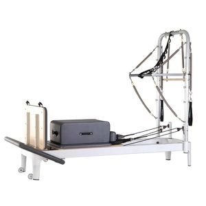 The Best in the Adjustable Footbar Reformer White <b>Aluminum</b> <b>Tower</b> Trapeze Home Use Eleven-AB-RE007 White <b>Aluminum</b> Reformer <b>Tower</b> - Product Image 1