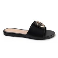 Chaussures pour femmes, pantoufles, sandales plates en PU mat, respirantes, antidérapantes, OEM ODM, détaillants indépendants