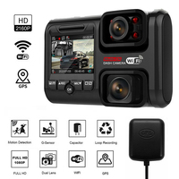 Kamera Spion Belakang 4K WiFi ADAS Full Color Dashcam Perekam Video Lensa Ganda Kotak Hitam GPS Layar LCD 2.0" Garansi 1 Tahun Malam Hari