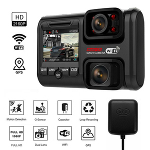 Caméra <span class=keywords><strong>de</strong></span> rétroviseur 4K WiFi ADAS avec enregistreur vidéo couleur double objectif, boîte noire GPS, écran LCD 2.0" et vision nocturne 1 an - Product Image 5