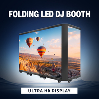 Портативный DJ-пульт с LED-видеостеной и экраном, класс защиты IP65, для торговых центров и розничных магазинов, гибкий LED-экран для DJ-пультов