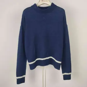 Blusa feminina de mangas compridas, colete com gola, punhos elásticos aconchegantes, cor de pipoca, bainha canelada, cor sólida, primavera manteiga