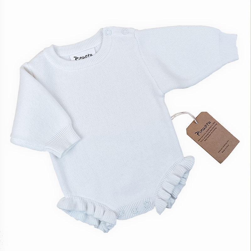 Long Sleeve Onesie Plain Baby Onesies Wholesale White Baby Clothes
